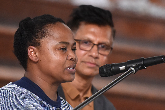 State of the Art at UCT.&nbsp;Nomusa Makhubu and Jay Pather.&nbsp;Picture: Brenton Geach